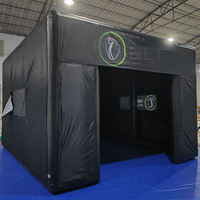 Prix d'usine Cage d'entraînement au golf portable simulateur de golf gonflable tente de tir avec projecteur et écran