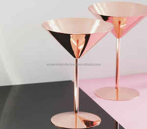 Modern Design Wine <b>Glass</b> Large Size Classic Design Copper Plated High Quality Wholesale Drink Ware <b>Glasses</b> Modern Style - Product Image 5