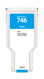 HP-kompatible Pigmentpatrone HPQ <span class=keywords><strong>746</strong></span> mit Chip 300ML Mehrfarbig für DesignJet Z6/Z9 - Product Image 3