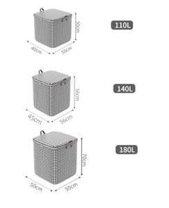 Sac de rangement pliable pour vêtements, couvertures, organisation de la chambre, armoire, rangement confortable pour vêtements - Product Image 3