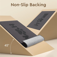 Tapis d'entrée extérieur Dirt Trapper pour animaux de compagnie, à boucles, uni, antidérapant, lavable en machine, absorbant, personnalisable
