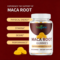 Bonbons gélifiés à l'extrait de racine de maca sur mesure OEM, 200 mg, énergie naturelle et soutien immunitaire pour la santé des hommes et des femmes