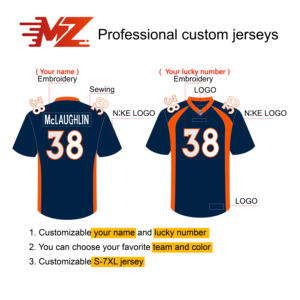 Op maat gemaakte shirts voor 32 Amerikaanse voetbalteams Elke naam Nummer STROUD WATT HILL EVANS S-5XL Ondersteunt elke aangepaste service - Product Image 4