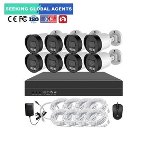 Nhà máy ngoài trời 1080P 8MP 5MP 2MP 4CH 8CH an ninh Set 4K NVR Kit Camera Video 4 kênh CCTV an ninh Hệ thống camera - Product Image 1