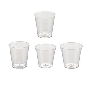 Disposable Shot Glasses Plastic Disposable 20ml/1oz/1.5oz/2oz Custom Logo Shot Glasses Hard Plastic Wedding Ring Shots Plastic Glass