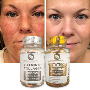 La mejor Cápsula de blanqueamiento de la piel de L-glutatión <span class=keywords><strong>Natural</strong></span> 90000Mg Match con tabletas de píldora de colágeno de vitamina C Beauty Skin OEM - Product Image 4