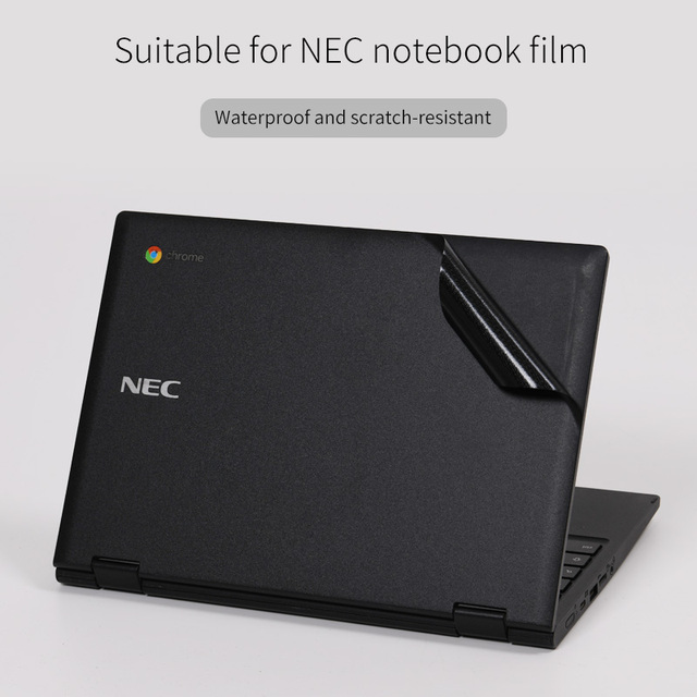 For NEC Chromebook Y2 YAE11X21A5J2 Colorful Refurbished Cover Chromebook Laptop Skin Notebook Protective Film Black and Silver.