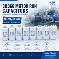 Condensateur de démarrage de moteur AC CBB60 50uF de haute qualité pour compresseur de machine à laver, longue durée de vie, vente directe d'usine