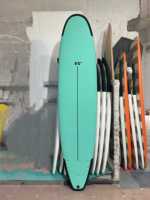Planche de surf souple en mousse XPE personnalisée en gros avec stratification thermique du bois EPS adapté aux débutants pour les eaux de l'océan comprend un sac