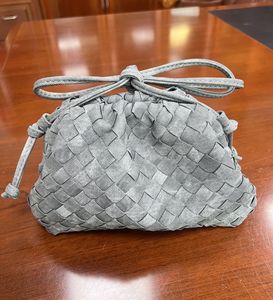 Bolso <span class=keywords><strong>de</strong></span> Mano Compacto <span class=keywords><strong>de</strong></span> <span class=keywords><strong>Cuero</strong></span> PU Hecho a Mano <span class=keywords><strong>de</strong></span> Alta Calidad para Mujer, Nuevo Diseño Casual Retro, Bolso Bandolera Tejido - Product Image 6