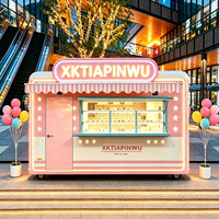 Kiosque de magasin mobile modulaire moderne, cabine de vente préfabriquée, magasin portable extérieur pour parc, site touristique, café