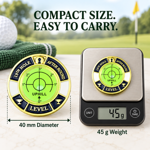 Niveau à bulle en métal pour green de golf, outil d'alignement de pente, conception double face, accessoires de golf en gros, fourniture d'usine - Product Image 5