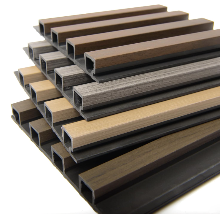 Fireproof Cladding Boards Outdoor WPC Wall Panel Exterior Cladding Co-extrusion Siding Waterproof ...