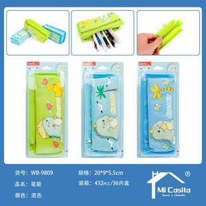 Dinosaur Pencil Case Non Woven Fabric Zipper Closure School Office Use Digital Printing Novelty Design - Product Image 3
