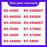 Processeurs R3-4100, R5-4600, G 5500, 5600, 8600, 4650, 5500 GT, R7-5700, 5800 X, R9-5900, 7900, 7950, 9900 (CPU en boîte et CPU en plateau)