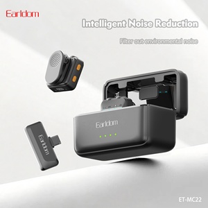 Micrófono inalámbrico Earldom Laval con estuche de carga para creadores de contenido, grabación de video, vlogs, podcasts, YouTube, TikTok - Product Image 6