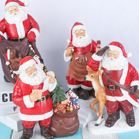Kreative Weihnachtsmann-Skulptur aus Kunstharz, Maßgefertigter Weihnachtsschmuck, Festliche Feiertagsdekoration, Tisch- und Heimdekoration, Partydekoration
