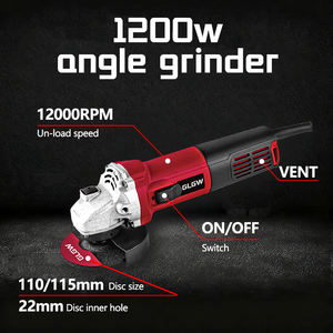 Электрическая угловая шлифовальная машина GLGW, 900 Вт, 1200 Вт, 100/115 мм, инструменты для деревообработки - Product Image 2