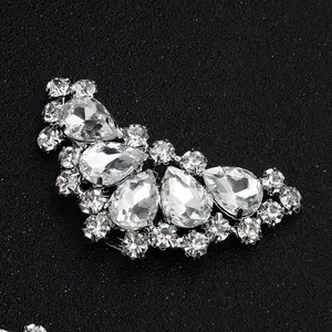 Keering talons amovibles femmes mariage dames décoratif métal cristal pierre luxe boucles de ceinture strass boucle chaussure personnalisée