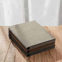 Carnet de notes A5 en cuir PU souple, impression personnalisée, carnet d'écriture, planificateur de couverture en cuir doublé personnalisable