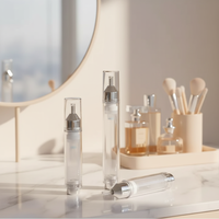 Emballage cosmétique pour soins de la peau, flacon-seringue en plastique sans air de 5 ml, crème pour les yeux, sérum, lotions, parfum, shampoing pratique en PP
