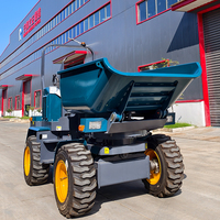 Usage agricole Mini Dumper Tracteurs 4 roues Godet de grande capacité avec moteur diesel KUBOTA Chargeur durable à vendre