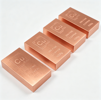 Barre de cuivre pur 999 de qualité investissement 1 kg pour collection, barre de cuivre d'investissement personnalisée 1 kg 99,9 % pur