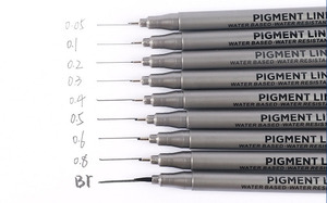 Ensemble de stylos plume à encre pigmentée Bview Art 0,05-0,8 mm, marqueurs à trait fin, encre noire imperméable pour le dessin, l'esquisse, le <span class=keywords><strong>manga</strong></span>, fournitures d'art - Product Image 2