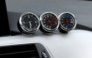 QY <span class=keywords><strong>voiture</strong></span> horloge à quartz décoration intérieure horloge contractée décoration intérieure <span class=keywords><strong>thermomètre</strong></span> hygromètre accessoires de <span class=keywords><strong>voiture</strong></span> - Product Image 4