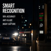 Système de caméra LPR HD avancé, machine de reconnaissance de plaques d'immatriculation, communication TCP/IP, unité de sécurité pour aéroports et parkings