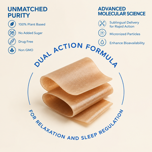 Bandes orales de mélatonine personnalisées en usine pour un sommeil réparateur, avec Ashwagandha, favorisant la relaxation et le sommeil (bandes orales en film) - Product Image 3