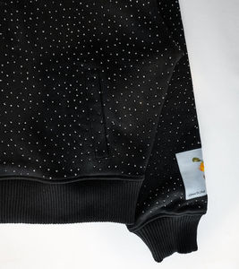 Sweat à Capuche Entièrement <span class=keywords><strong>Zippé</strong></span> Personnalisable Homme, Veste à Strass Vierge en Gros, Manteau <span class=keywords><strong>Pull</strong></span> <span class=keywords><strong>Zippé</strong></span> pour Homme - Product Image 3