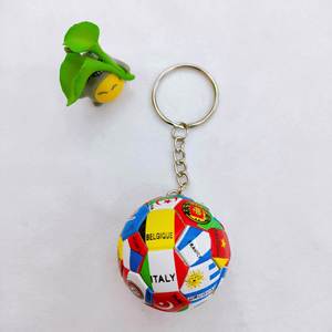 2026 New Arrive 3D Football PVC Keychain Custom Creative Mini Soccer <b>Keyring</b> Sporty Fashion Trend for for Promotional - Product Image 4