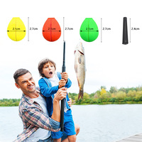 Flotteurs de pêche à la ligne en PVC à fente, indicateurs de touche pour la pêche à la mouche, bouées en mousse, accessoires de pêche à la truite