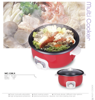 Vente flash - Cuisinière électrique multifonctionnelle 1300W, capacité 3L, avec bouton de réglage de la puissance, modèle classique