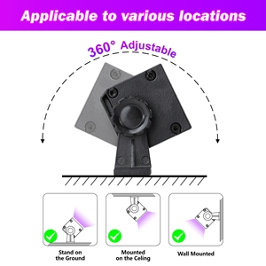 Đèn UV cho tiệc phát sáng, thanh đèn đen cỡ lớn có công tắc cắm, đèn trang trí phòng ngủ, sân khấu - Product Image 2