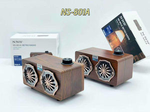 Desktop Retro Vibes <b>Radio</b> Timeless Sound <b>Radio</b> 1500mah Rechargeable <b>Battery</b> <b>Radio</b> NS-801A - Product Image 4