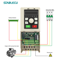 Variador de Frecuencia ST310 VFD de 0.75kW-450kW, 1.5kW, 5.5kW, Trifásico, 380V, 480V, para Control CNC de Alta Resistencia