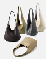 Bolso de Hombro de Cuero Genuino Personalizado Nuevo del Fabricante, con Diseño Simple, Gran Capacidad, Estilo Minimalista