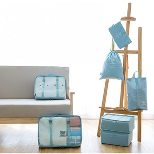 Cubos de Viaje Ligeros para Equipaje, Bolsa de Viaje con Cubos de Embalaje Grandes para Artículos de Aseo, Juego de Bolsas Organizadoras para Maletas - Product Image 5