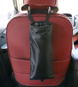 Car Trash Bag _ Car Trash Can Hanging Back Seat Car, Car Garbage Bag with Storage Pockets, Washable Eco-Friendly Car Garbage Can