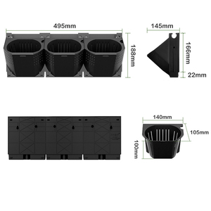 Thiết Kế Hiện Đại Ngoài Trời & Trong Nhà Chậu Hoa Hàng Rào Gắn Trang Trí Nhựa Treo Tường Trồng Với Khay Lan can Chủ Sở Hữu Nồi - Product Image 4