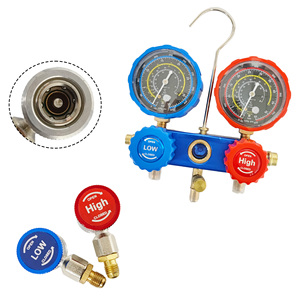 ACゲージ<span class=keywords><strong>3</strong></span>ウェイACマニホールドゲージセット、カーエアコン充電キット（ホース付き） - Product Image 6