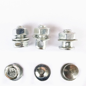 Clips Metálicos Hexagonales para Cable de Bicicleta con Plataforma de 28mm, Clip para Guardabarros para Freno y Cambio - Product Image 1