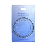 Scie à ruban diamantée DB-100 de 37,7 pouces en acier inoxydable de qualité industrielle pour la découpe de verre et de pierre, idéale pour le verre teinté et la lapidation, référence 37718