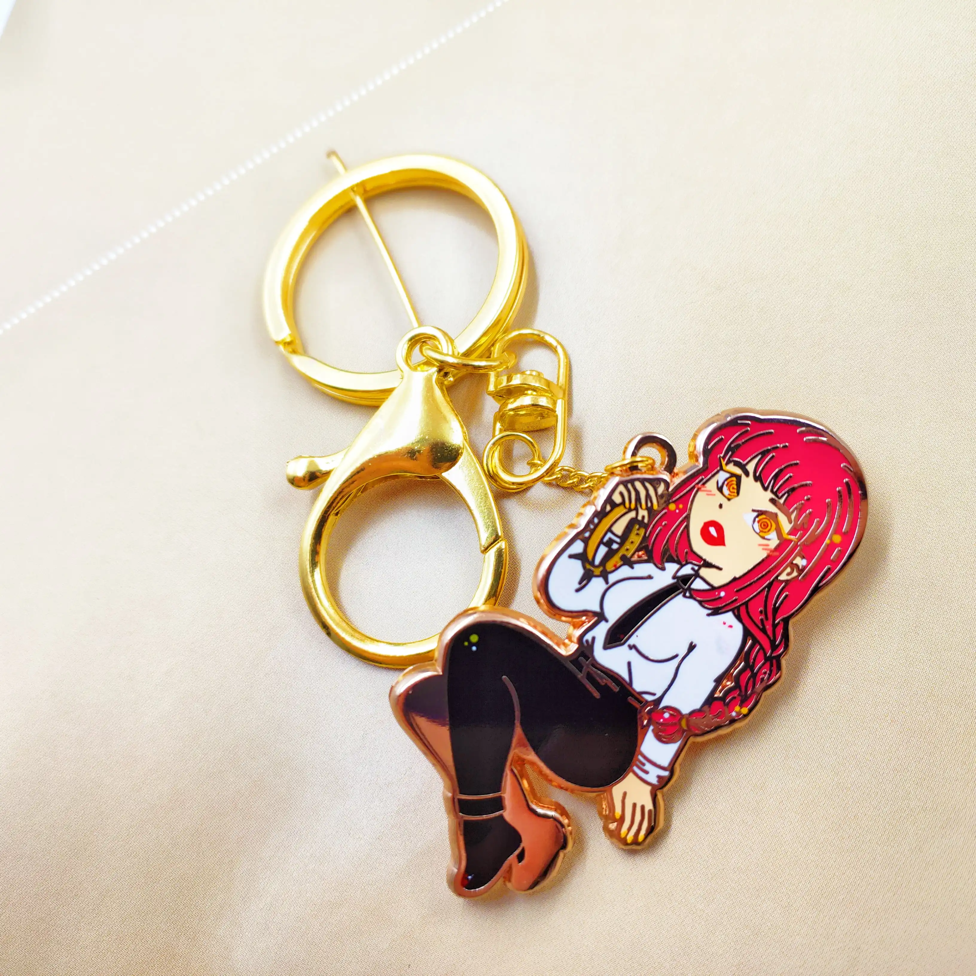 Enamel cartoon head key chain is the most popular Lapel Pins There is no MOQ for Kunshan factory