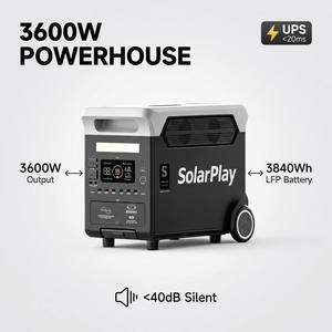 Solarplay - Estación de Energía Portátil con Batería Lifepo4 de 11520 Wh y 3600 W para Almacenamiento de Energía en Hospitales y Suministro de Energía de Emergencia - Product Image 3