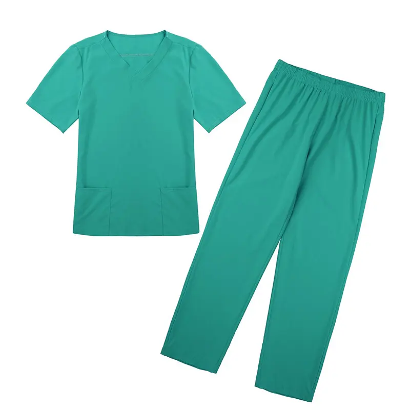 China Hot Koop Dark Green Designer Jogger Scrub Sets Verpleging