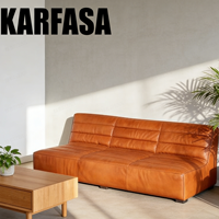 Ensemble de canapés Chesterfield en cuir de luxe moderne, cuir véritable avec canapé d'angle en cuir de vache naturel pour salon