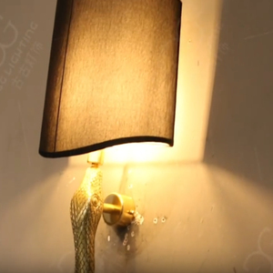 Cuivre <span class=keywords><strong>Esprit</strong></span> Serpent Applique Murale Abat-Jour Noir pour Couloir Artistique Personnalisé Chambre Serpent Langue Flicked Appliques Murales - Product Image 4